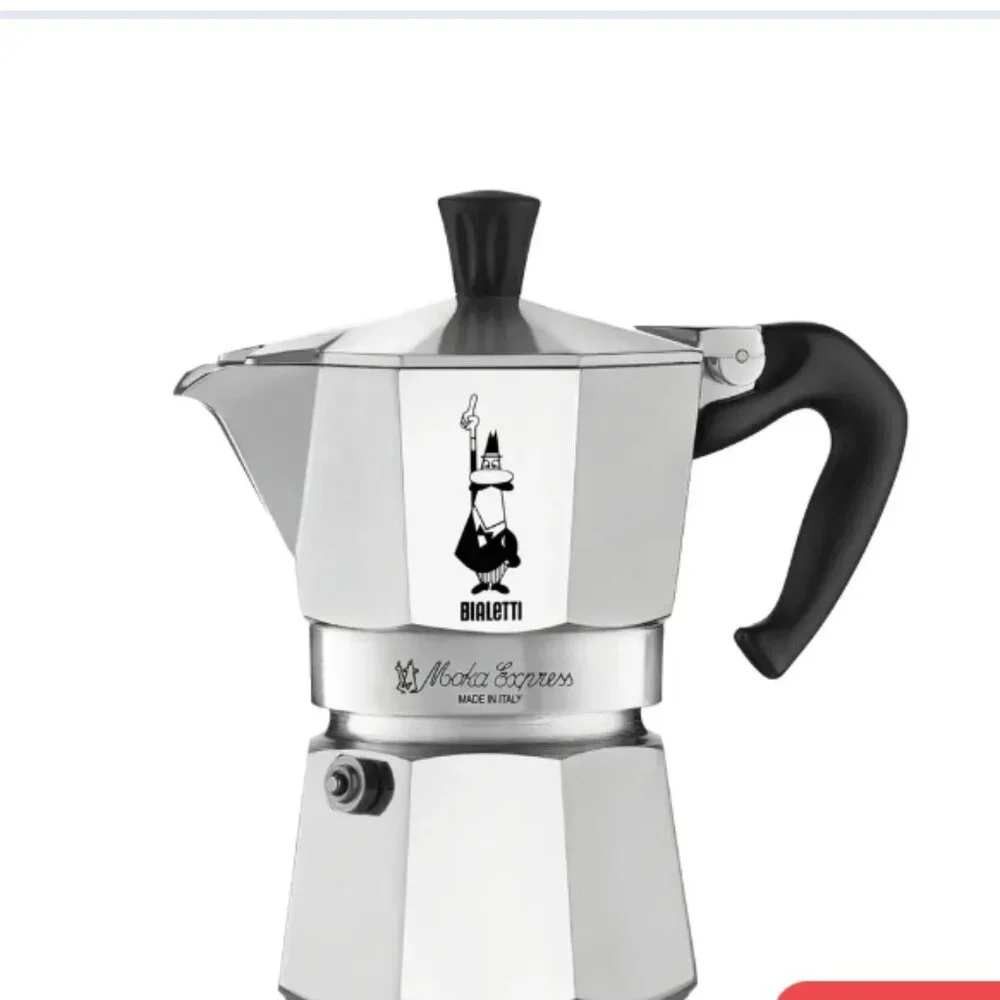 Bialetti  MOKA EXPRESS 3-Cup Stovetop Coffee Maker - Expresso Silver New - Picture 5 of 15